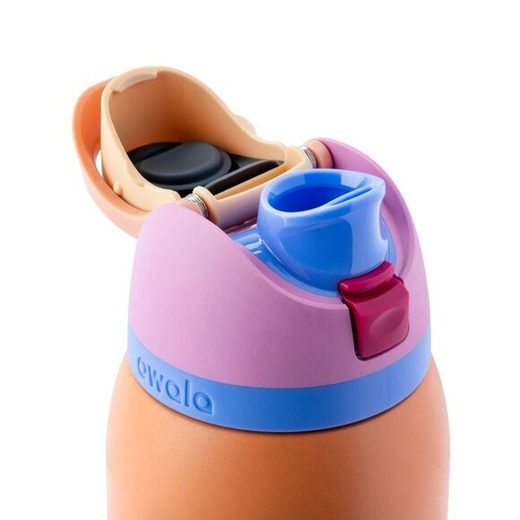 Owala -  40oz FreeSip Stainless Steel Water Bottle  - Orange - Picture 3 of 4